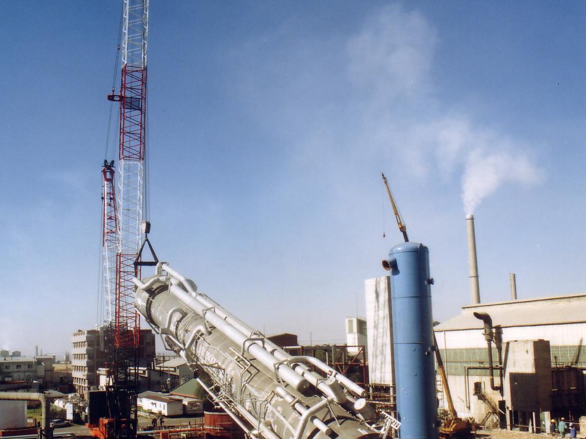 Industrial air separation plant being installed in South Africa