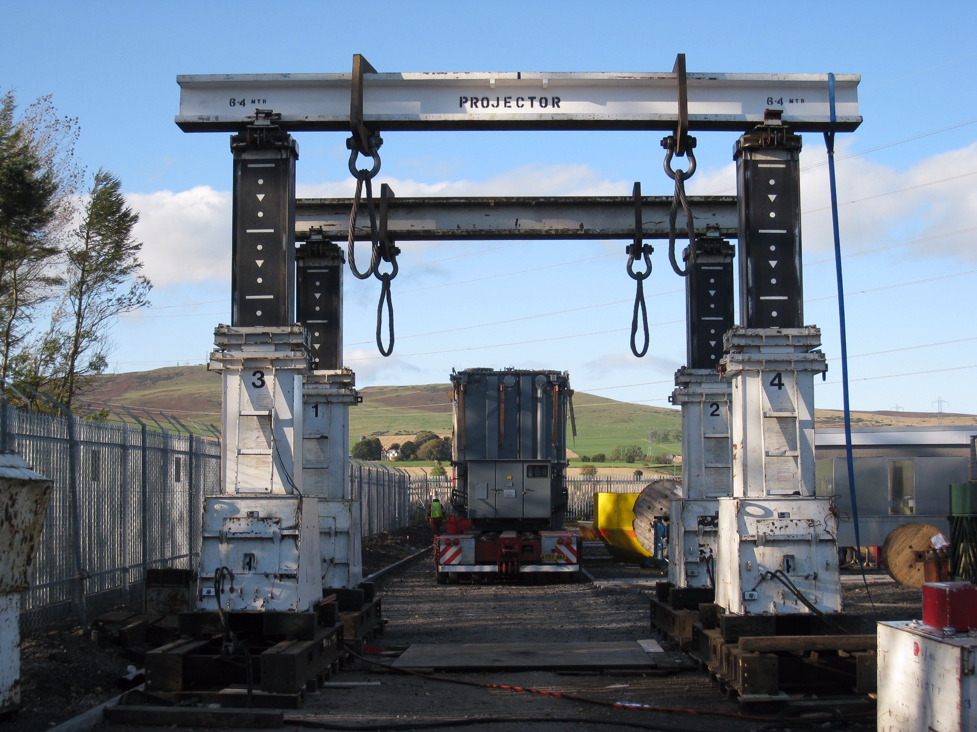 Hydraulic Gantry Lifting System in Tealing, Scotland