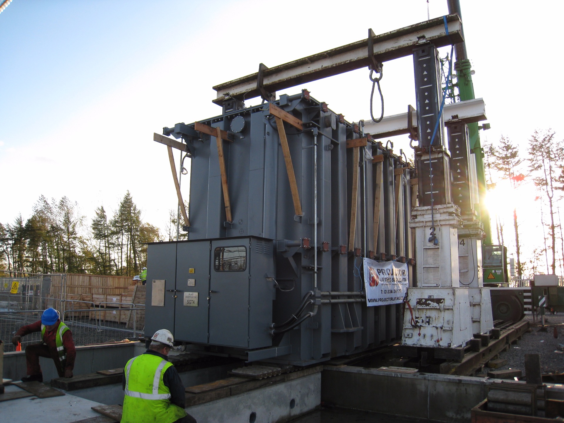 Lifting a 273t Transformer  with Hydraulic Gantry Lift System